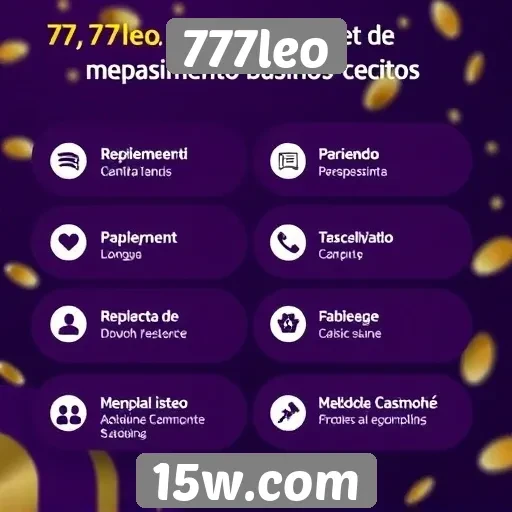 Métodos de pagamento aceitos no 777leo